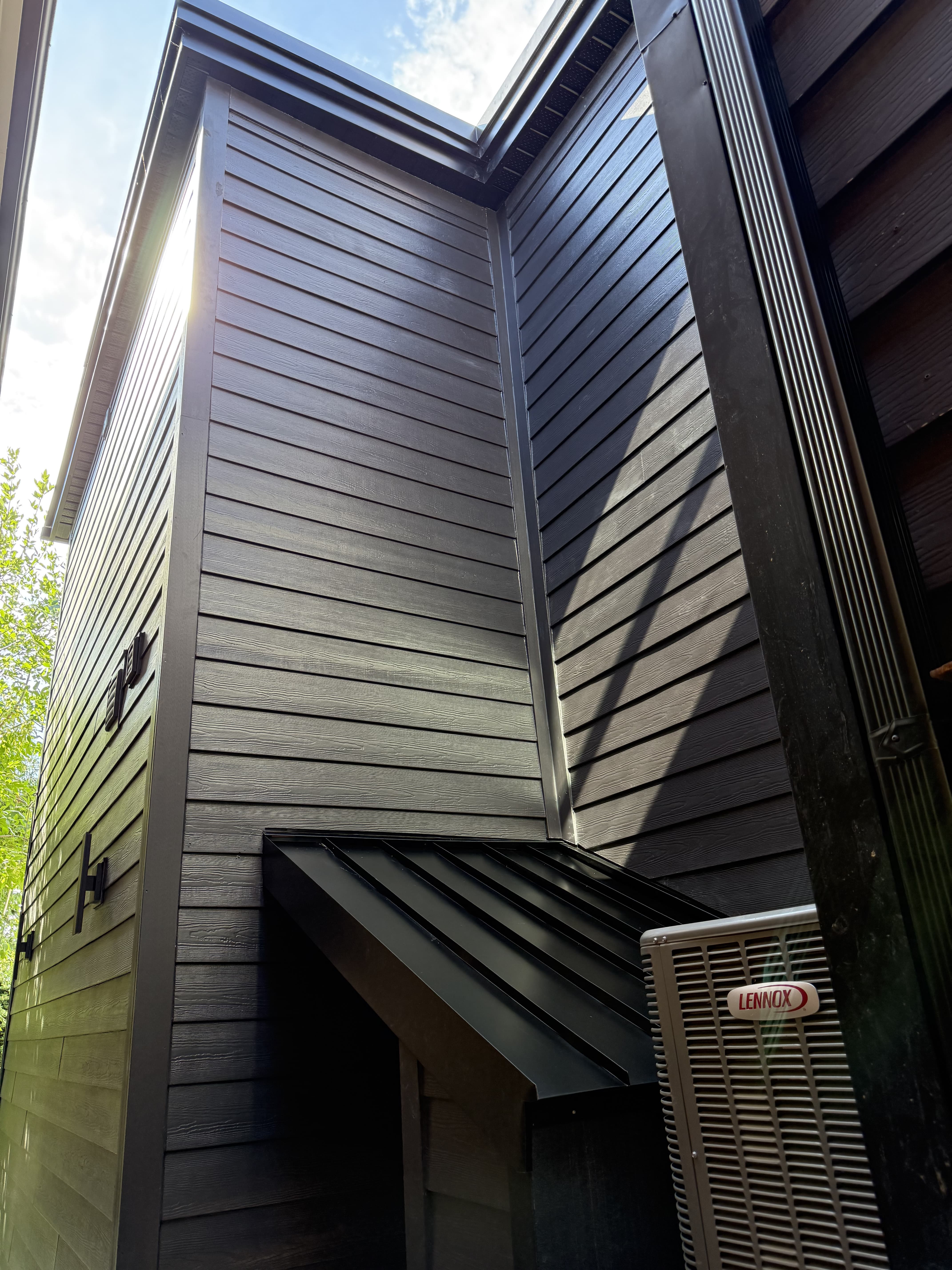 Standing seam siding detail